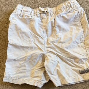Kids light khaki Elastic Waist Shorts